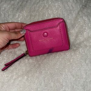Marc Jacobs pink leather wallet